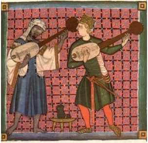 У слов'ян середньовічна музика існувала як частина культури скоморохів