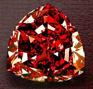 IХ місце належить червоному Moussaieff Red Diamond в трикутної форми огранювання