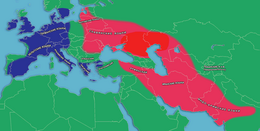 індоєвропейські мови   Таксон   сім'я   прабатьківщина   індоєвропейські ареали   Кентум (синій) і сатем (червоний)
