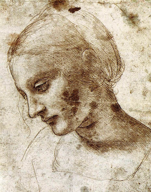 Ще 1543 р леонардовская «Мадонна до пояса, в полфігури, яка годує грудьми немовля» згадувалася в зборах венеціанського філософа П'єтро Контаріні