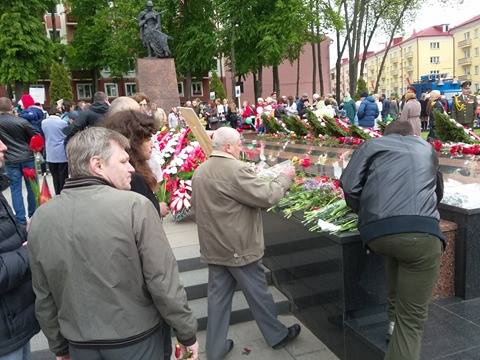 9 травня в місті над Сожем проходили святкові урочистості з нагоди чергової річниці розгрому гітлерівської Німеччини