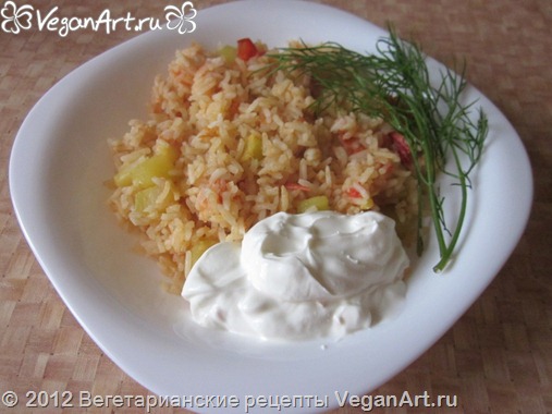 Ось наш прекрасний рис з кабачками і готовий