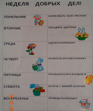 Для своїх дітей я придумала «Тиждень добрих справ»