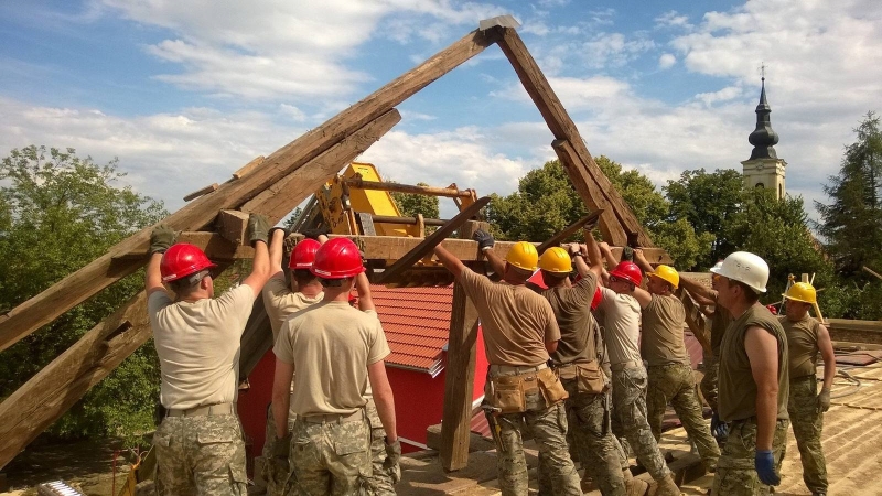 Будівництво споруди для сільгосппотреб / Прес-служба Нацгвардії США