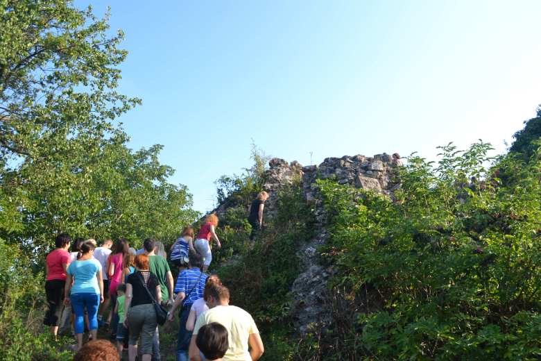 Замок был расположен на скале, высота которой со стороны реки Боржавы достигает 15 м