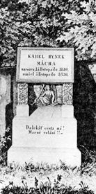 Могила Махи в городе Літомержіце   В ніч з п'ятого на шосте листопада Маха помер