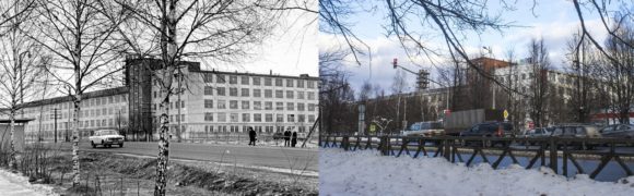 Нижче представлені старі фотографії, зняті між 1939 і 1985 роками і нові кадри цих же місць, зроблені спільними зусиллями всієї родини восени 2016 взимку 2017 рр