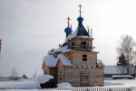 Дерев'яна церква Покрови Пресвятої Богородиці знаходиться в с