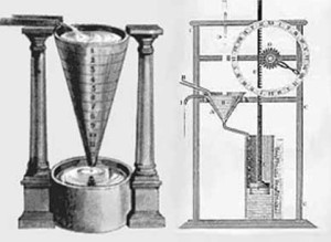 Єгиптянам були відомі різновиди таких годин з надходженням і з витіканням води