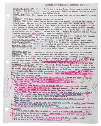 Надано Діном Джессі, Національний консультативна рада, проект Joseph Smith Papers Почніть сьогодні ж і записуйте в нього ваші втрати і придбання, ваші найпотаємніші думки, ваші досягнення і ваші невдачі, ваші зустрічі і ваші перемоги, ваші враження і ваші свідчення